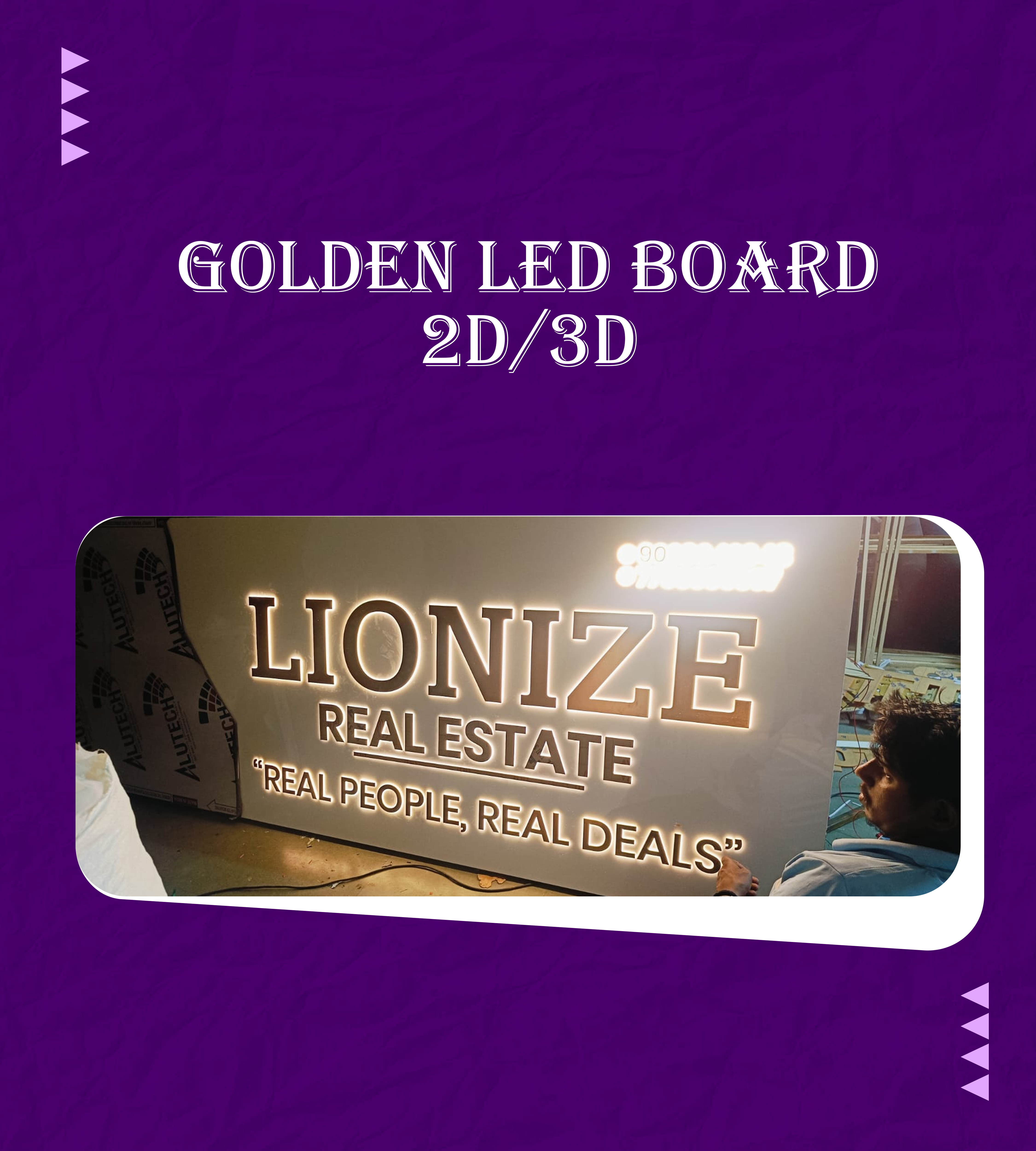 GOLDEN LED BOARD 2D3D